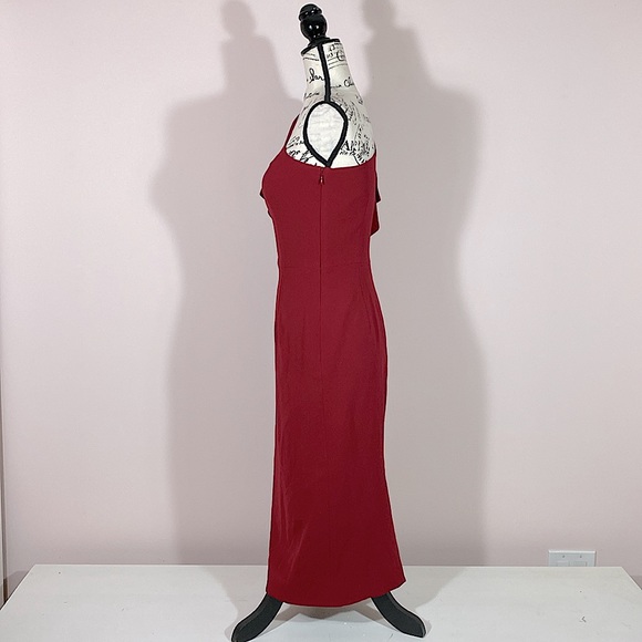 Dress the Population Tiffany One-Shoulder Midi Dress Red S - Picture 6 of 8